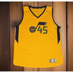 Utah Jazz Jersey Donovan Mitchell #45 NBA Fanatics Yellow Men’s Size Extra Large
